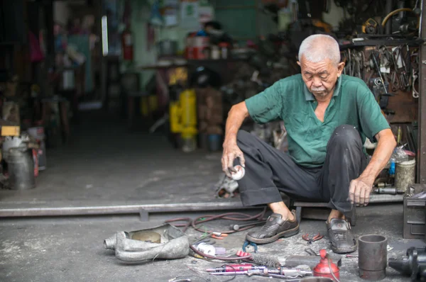 Reparatie shop, penang, Maleisië — Stockfoto