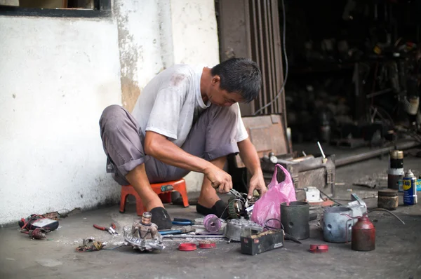 Reparasjonsverksted i Penang, Malaysia – stockfoto