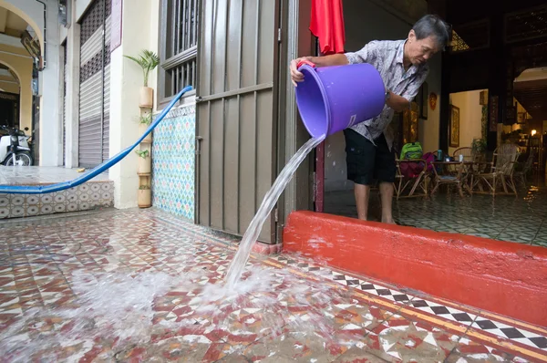 Flooding in Penang — Stock Photo, Image