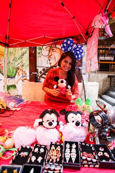 HONG KONG - 26 NOVEMBRE 2013: L'occupato LKF Lan Kwai Fong Festival — Foto Stock