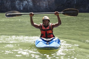 aşırı kanocu zambezi Nehri
