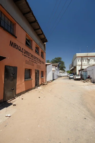 Центр города Ливингстон в Замбии — стоковое фото