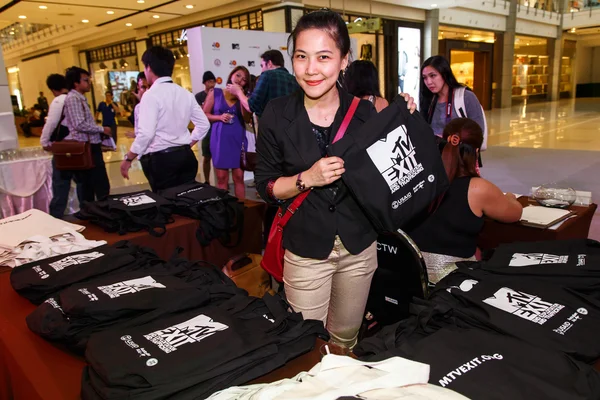 Mtv exit pressekonferenz — Stockfoto