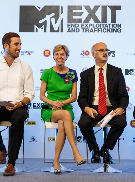 MTV exit persconferentie in wereld plaza bangkok — Stockfoto