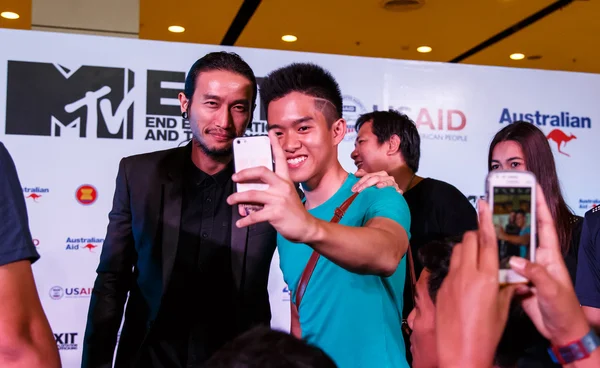 MTV exit persconferentie in wereld plaza bangkok — Stockfoto