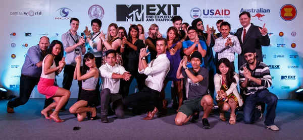 MTV exit presskonferens i världen plaza bangkok — Stockfoto