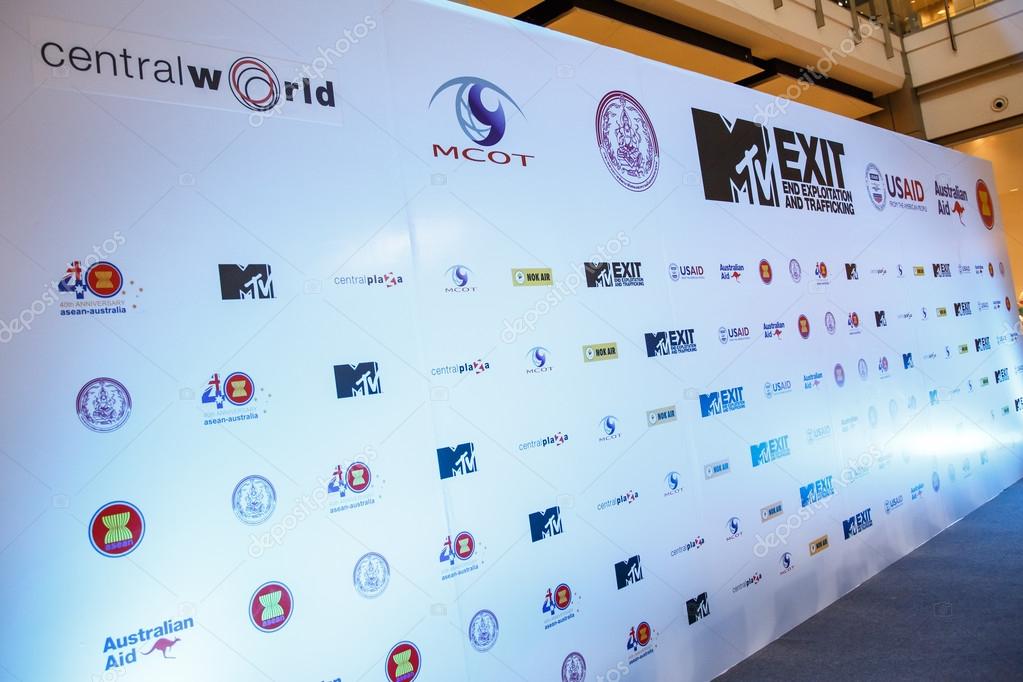 BANGKOK - FEBRUARY 19 2014: MTV Exit Press Conference held in Central World Plaza Bangkok with high profile bands along with US and Australian Ambassador's for upcoming charity concert in Udon Thai, Thailand