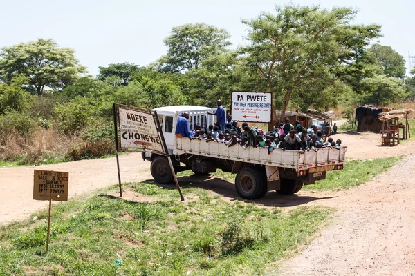 População local em Zâmbia — Fotografia de Stock