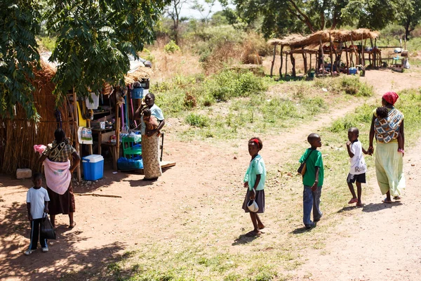 Helyi élők zambia — Stock Fotó