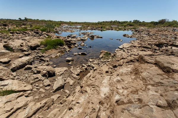 Zambezi rivier boven victoria falls in Afrika — Stockfoto