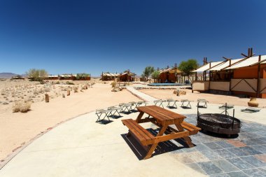 çöl kampı - sossusvlei, Namibya