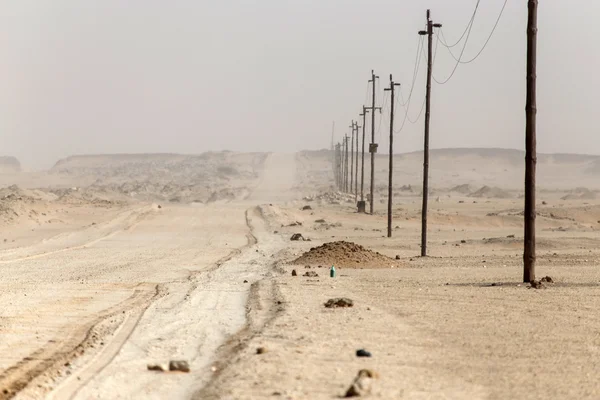 Pouštní silnice, Namibie — Stock fotografie