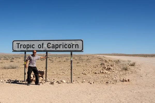 Tropic of Capricorn in Sossusvlei, Namibia — Stock Photo, Image