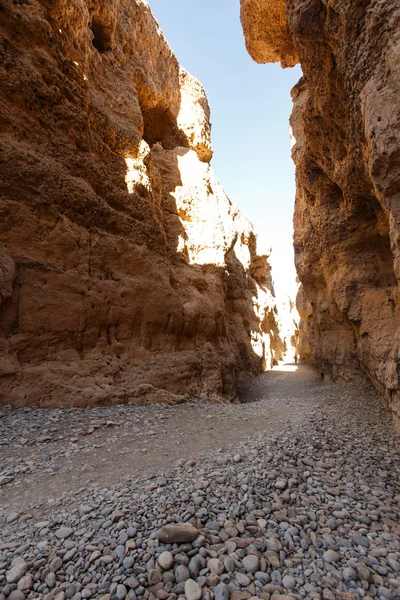 Sesriem slot canyon op sossusvlei, Namibië — Stockfoto