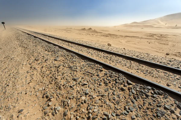 Kolejowa pustynia, namibia — Zdjęcie stockowe
