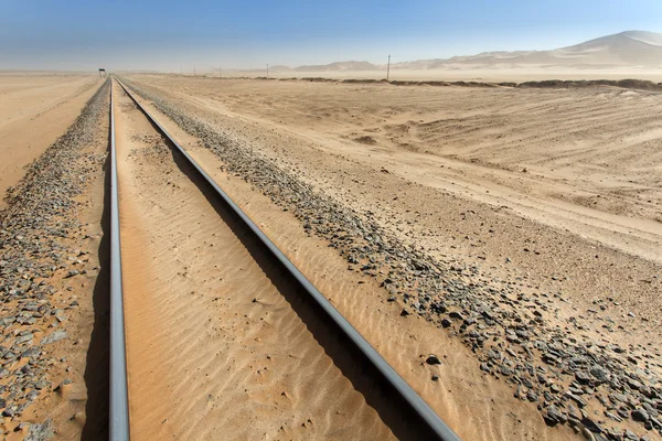 Kolejowa pustynia, namibia — Zdjęcie stockowe