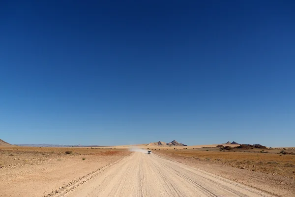 Desert highway vid sossusvlei — Stockfoto