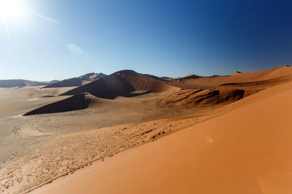 Dunas de areia em Sossusvlei, Namíbia — Fotografia de Stock