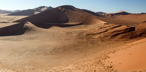 Sanddyner vid sossusvlei, namibia — Stockfoto