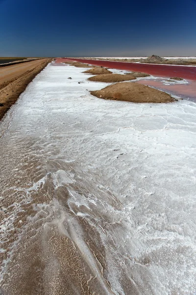 Соляные заводы Намибии — стоковое фото
