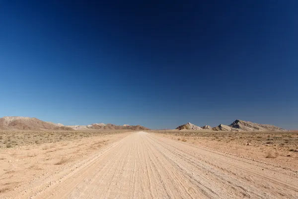 Wüstenautobahn bei sossusvlei, Namibia — Stockfoto