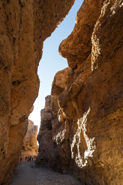 Sesriem slot canyon op sossusvlei, Namibië — Stockfoto