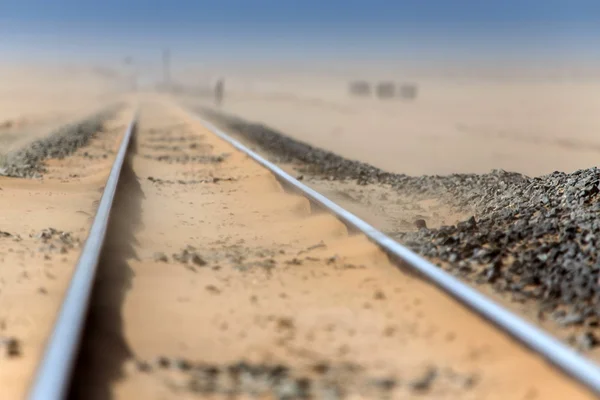 Öken järnväg, namibia — Stockfoto