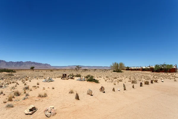 Wüstencamp - sossusvlei, namibia — Stockfoto