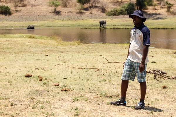 Fiume Chobe, Botswana, Africa — Foto Stock