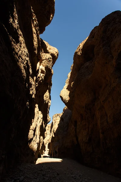 Sesriem slot canyon op sossusvlei, Namibië — Stockfoto