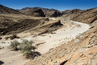 Kuru dere içinde sossusvlei, Namibya