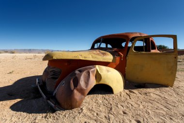 solitaire - sossusvlei, Namibya, klasik otomobil