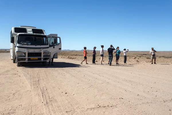 トロピック オブ カプリコーン ソーサス フライ、ナミビアで — ストック写真