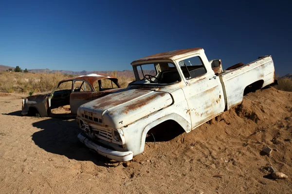 Carro Clássico no Solitaire - Sossusvlei, Namíbia — Fotografia de Stock