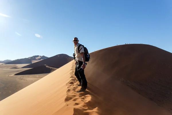 Sand Dune No. 45 at Sossusvlei, Namibia — Stock Photo, Image