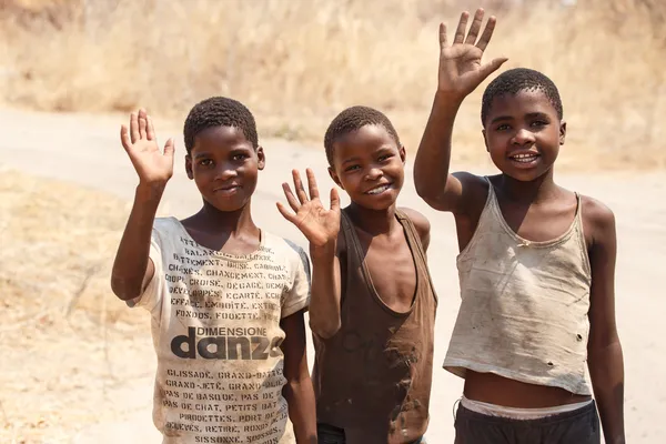 Pobres crianças africanas — Fotografia de Stock