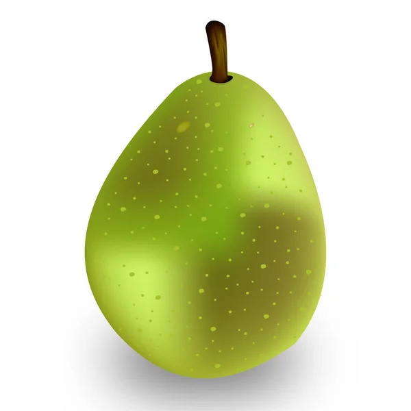 Graphic illustration of pear isolated on a white background — Stock Vector