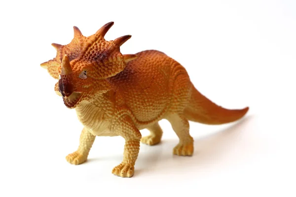 Dinosaurus hračka izolované na bílém pozadí — Stock fotografie