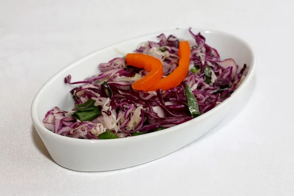 Red cabbage salad with pepper — Stock Photo, Image