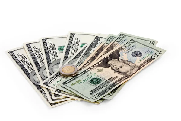 Dollars and euro — Stock Photo, Image