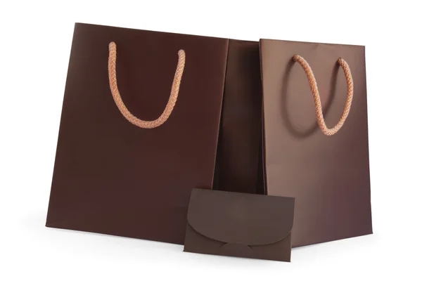 Karton ile alışveriş torbaları — Stok fotoğraf