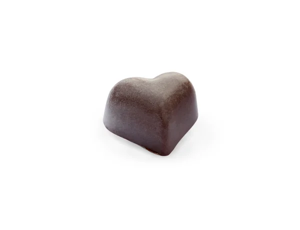 The chocolate in the shape of heart — Stock Photo, Image