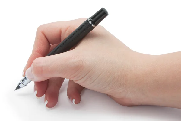 Writing women's hand — Stock Photo, Image