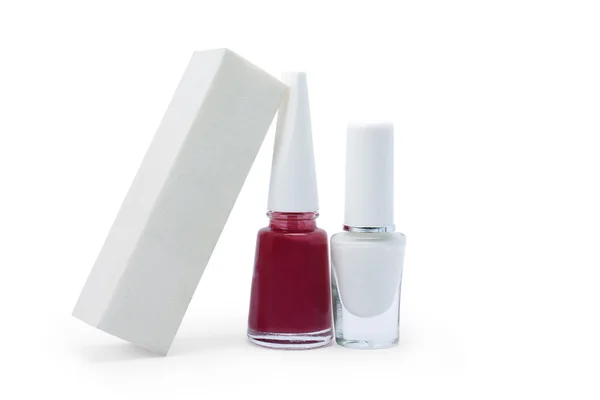 Sanding block for nail and nails polish — Stock Photo, Image