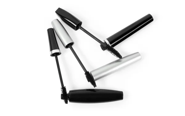 Three open mascaras — Stock Photo, Image