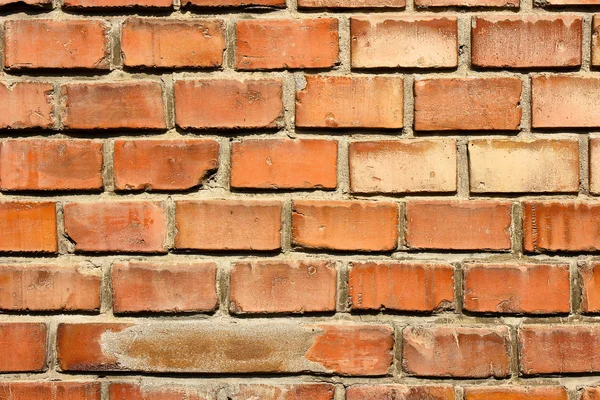 Wall of red bricks — Stock Photo, Image
