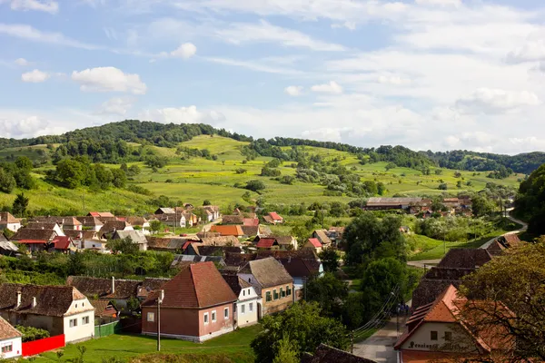 Biertan view from the church — Stock fotografie