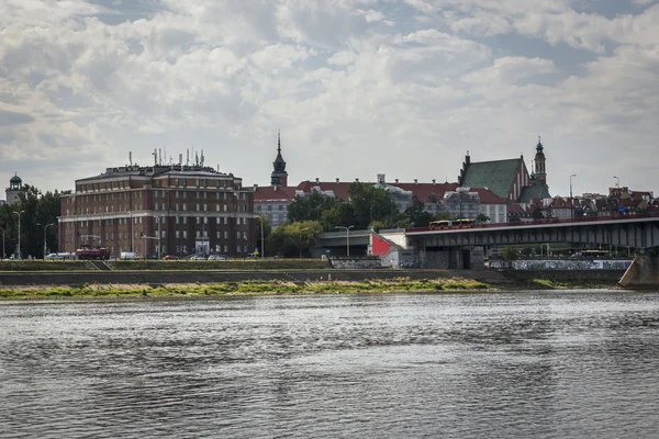 Panorama van de oude binnenstad van Warschau — Stockfoto