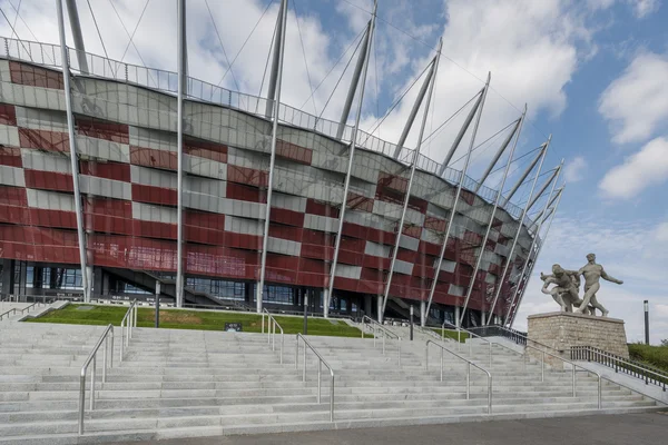 Южный вход на Национальный стадион в Варшаве, Польша — стоковое фото
