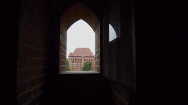 malbork eski kale için pencereden görüntüleme